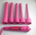 5 in 1pink interchangeable Hair curling wand barrel-Hair Tools