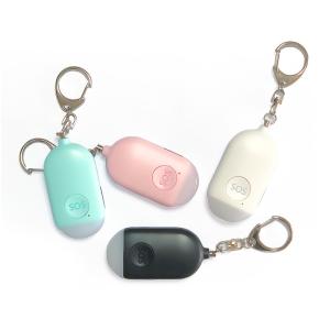 China Emergency Led Light Rechargeable Personal Alarm Keychain With SOS Button factory