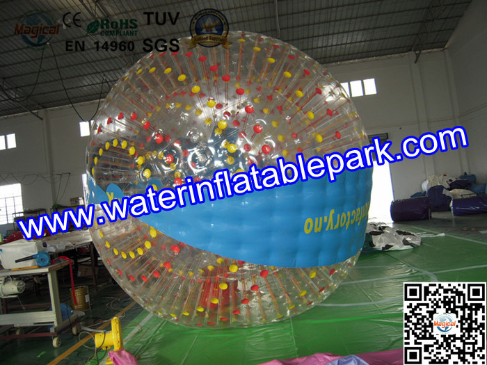 Rolling Human Zorb Ball Rental For Inflatable Aqua Park , Water Polo Ball
