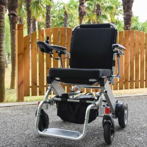 China Outdoor Mobility 6km/h Classic Electric Folding Wheelchair factory