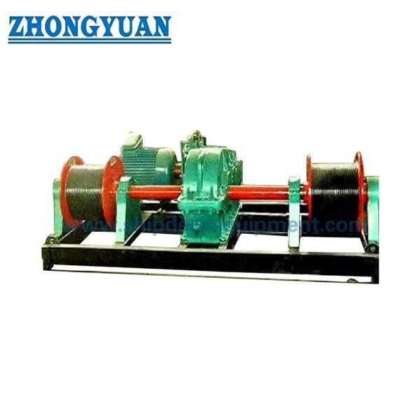 Electric Driven Double Drum Steel Wire Rope Reel CB3048 Type As Ship Deck
