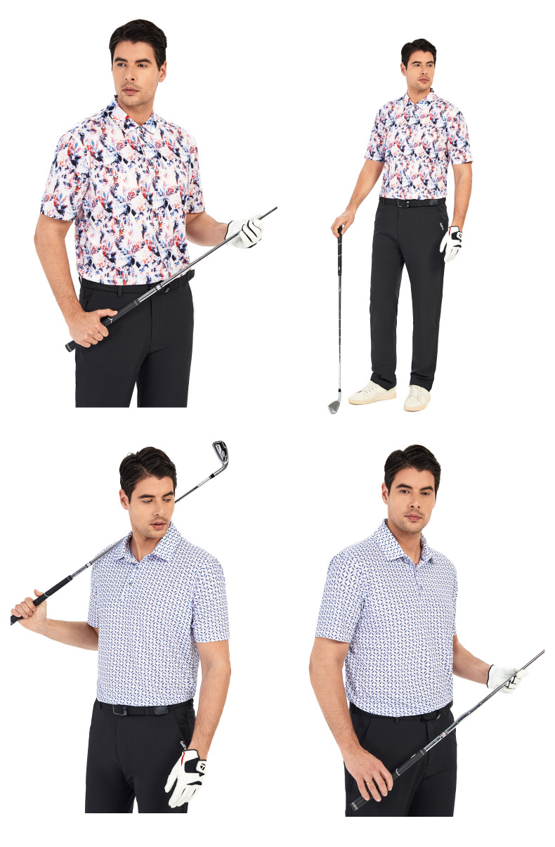 Summer Lapel Polo Shirt for Men's Business Casual Custom Print and Customized Labels