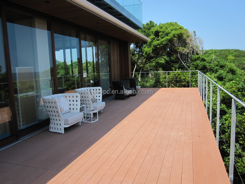 Swimming Pool Wpc Decking Tiles Waterproof Flooring Solid Core Composite Decking