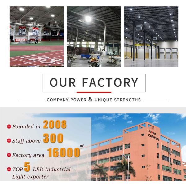 90° Beam Angle High Bay Light Bulbs 100W 200W 155lm/w IP65 IK10 SAA Approved