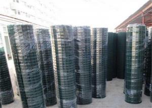 China Fencer Wire 16 Gauge Green Vinyl Coated Welded Wire Mesh Size 2 inch X 3 inch (2 ft. x 50 ft.) factory