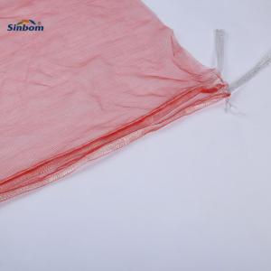 Stocked Fruit Packaging Sack 35*45cm Monofilament Garlic Mesh Bag with