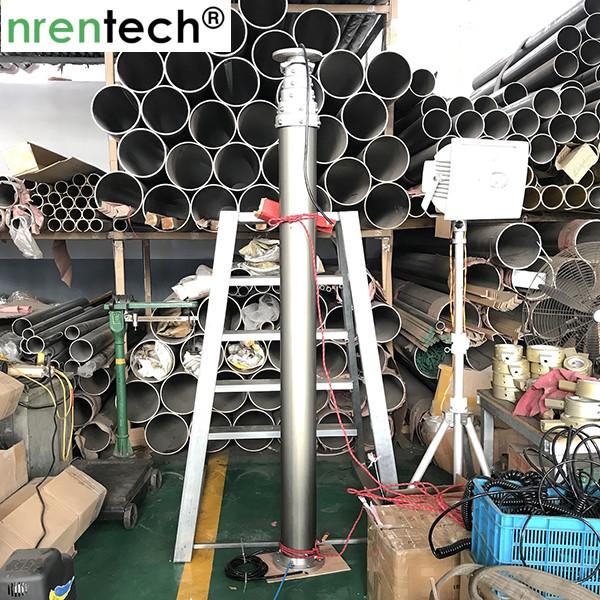 9m pneumatic telescopic mast for mobile CCTV vehicle telescoping mast antenna
