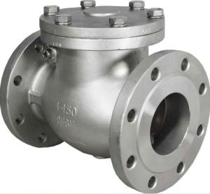 China 4 Inch Carbon Steel PN10 Manual Operated Ceramic Swing Flange Check Valve factory