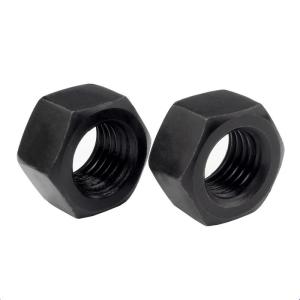China Industry Machine Fasteners Black Zinc Plated Hex Jam Nuts Grade 4.8 Alloy Steel M2 M30 factory