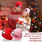 LED Headlamp Cap Wireless Headphone Hat Light Your Way, Listening Music