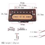 ST FD SG Style Guitar Alnico 5 Humbucker Pickup Set Dual Coil Rosewood