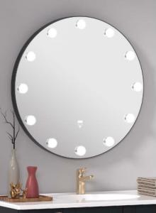 China Round Anti Fog Modern LED Bathroom Mirrors Adjustable Brightness factory