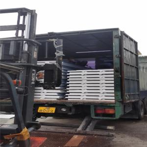 China low cost 1150 -50-0.326mm greywhite eps sandwich panel for wall and roof factory