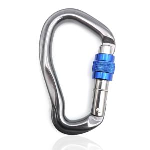 China Customize Logo Climbing Aluminum Alloy Snap Hook Heavy Duty Aluminum Carabiner factory