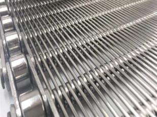 SUS304/316 Stainless Steel Eye Link stainless mesh conveyor belt System with