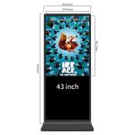 Non Touch Screen Standalone Digital Signage Windows 65 Inch Full Hd Advertising