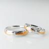 Buy cheap Contrast Color OEM Men19.4 Women16.6 Jewellery Couple Rings from wholesalers