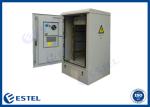 Two Compartments Outdoor Telecom Cabinet 30U 19" Rack For Base Station