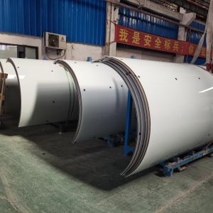 China Oversized Curved Laminated Tempered Glass For Wall And Building factory