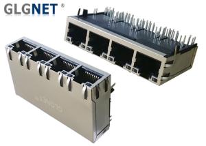 China 1000W UPOE+ RJ45 Multiple Port Connectors , 4 Ports RJ45 Modular Jack factory