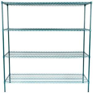 China Green Epoxy Metal Adjustable Wire Shelving For Plant Cultivation factory