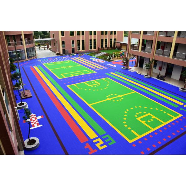 China Antimicrobial Anti Slippery Pp Interlocking Flooring Organic Compounds Qualified factory