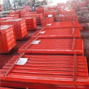 China high manganese steel casting crusher jaw plate fixed jaw plate for mning crusher factory