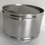 Weathering Cap 0.4-1.2mm Thick Chimney Flue Rain Caps Spigot Locking Connenction