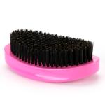Rose Red Wave Brush For 360 Nylon Mixed Medium Boar Bristle Curved Durable Hair