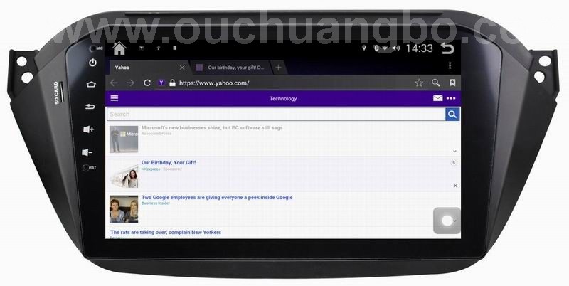 Ouchuangbo car multimedia stereo dvd navi for JAC S2 with 16GB Flash quad core AUX BT android 4.4 OS