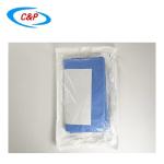 Breathable Sterile Nonwoven Blue C-Section Surgical Drape For Cesarean