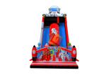 Inflatable Tarpaulin PVC Land Water Park With Slide For Kids And Adults