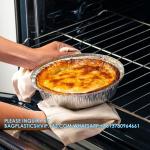10'' Inch Round Tin Foil Pans Disposable Aluminum, Extra Deep Freezer & Oven