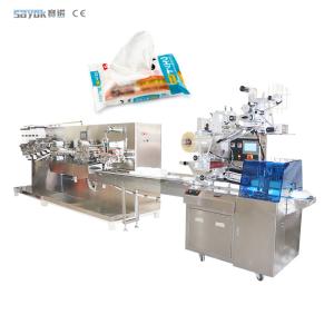 China ODM 30-80 Bags / Min Wet Wipe Production Line Wet Tissue Making Machine 3KW factory