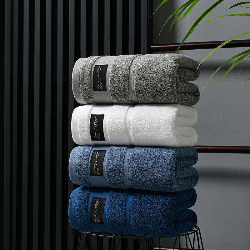 Home or Hotel 100% Cotton Bath Towel High Absorbent Rectangle Shower Towel for Adults