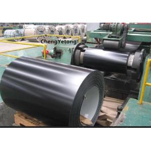 China Plain Black Colour Coated Galvanized Sheets HDP Coating Chemical Resistance on sale