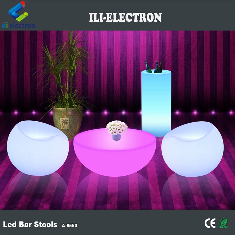 Commercial Plastic LED Lounge Furniture Modern Style For Event