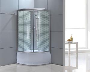 China Sliding Easy Clean Quadrant Shower Enclosures 1-1.2mm factory