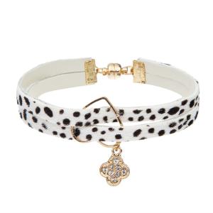 China Micro Pave Cz Charm Leather Bracelet factory