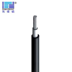 China Flat / Round 10 Gauge Pv Wire , Pantone Insulation Twin Core Solar Cable factory