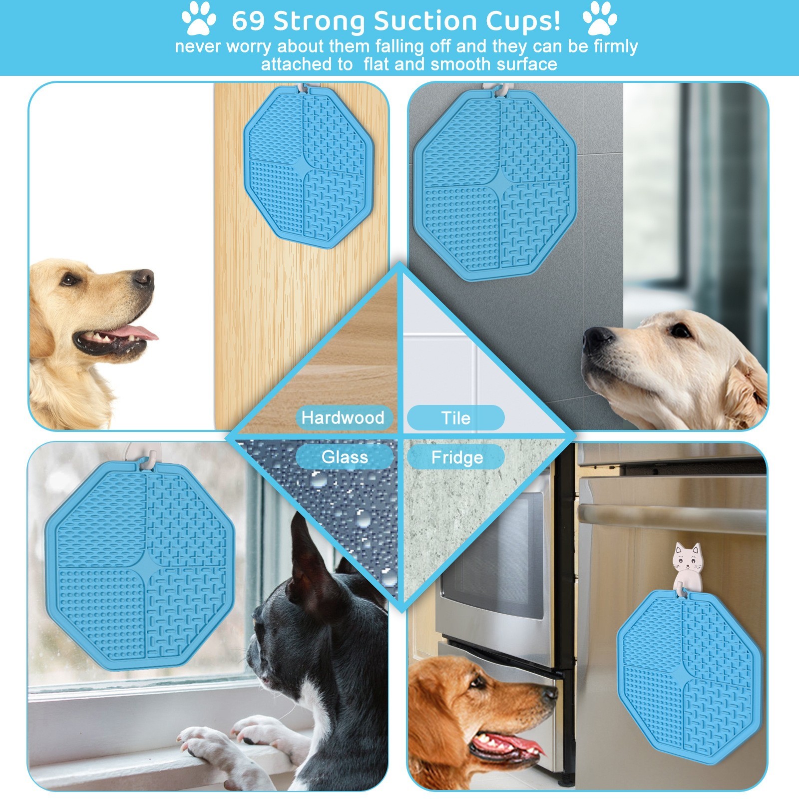 Pet Lick Pad 4 Amazon New Lick Pad Slow Food Bowl With Sucker Dog Lick Pad