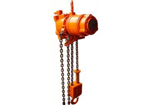 China 0.08 ton - 160 tons Air Chain Hoist, Pneumatic Chain Hoist Orange Color factory