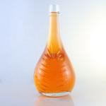 Champagne 1L Glass Bottles with Decal Screen Printing and Cork Sealing