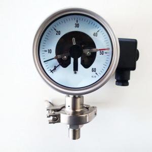 China SUS 316 Electric Contact Pressure Gauges Diaphragm 60 Bar Flange Pressure Gauge factory