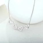 YASVITTI Custom Romantic Magnetic Clover Necklaces OEM Charm 925 Sterling Silver
