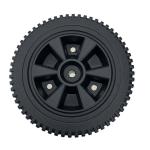 8 Inch Blow Molding Solid Plastic Wheels For Garden Caddy / Trolley / Industrial