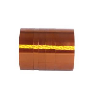 China Kapton Polyimide Film Silicone Adhesive Heat Resistant Tape Easy Clean Removal factory