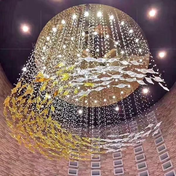 Sales office sandbox lamp crystal simple modern art pendant lamp glazed living