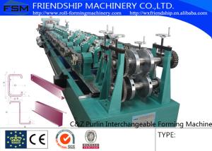 Efficiency C Z Purlin Rolling Form Machine Galvanized Steel High Speed