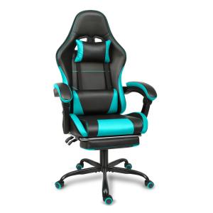 China Stylish Modern Design Metal Gaming Chair with Height Adjustment Lumbar Support and Footrest factory